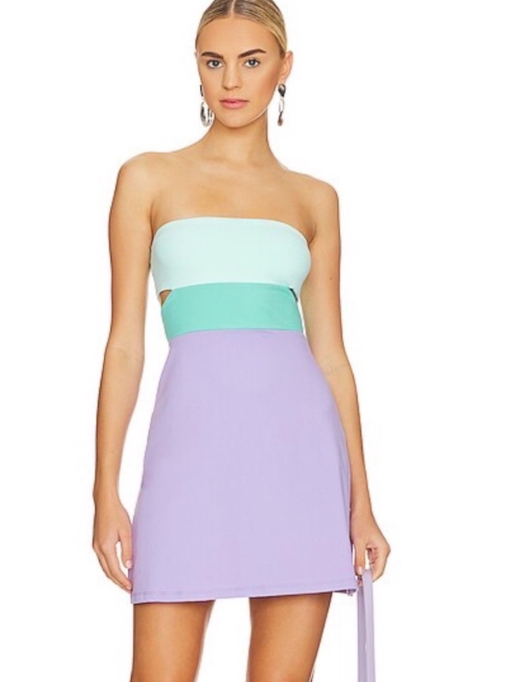 NWT Susana Monaco Color Block Dress Medium
